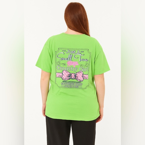 Simply Southern Green Oversized Graphic T-Shirt - Picture 1 of 8